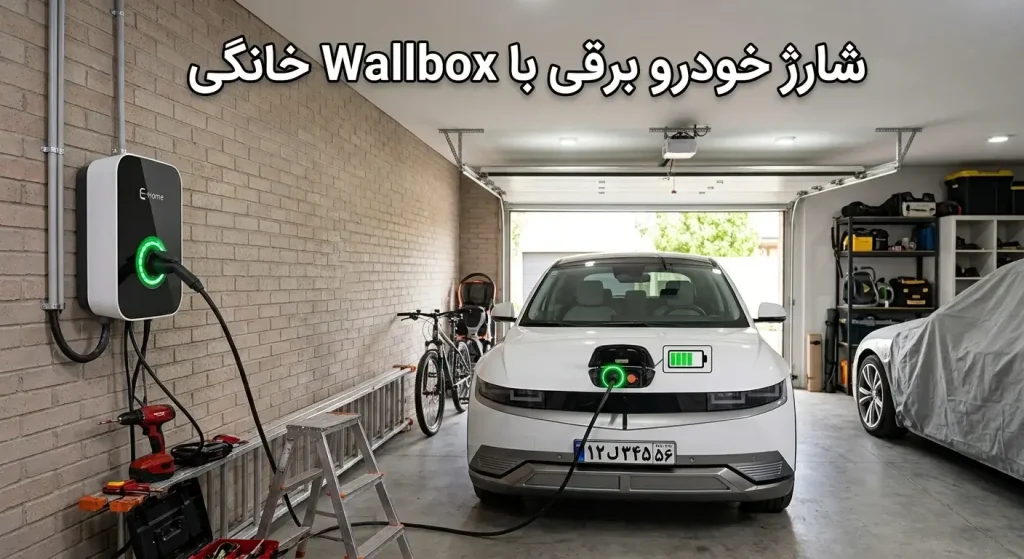 شارژ خودرو برقی با شارژر دیواری خانگی