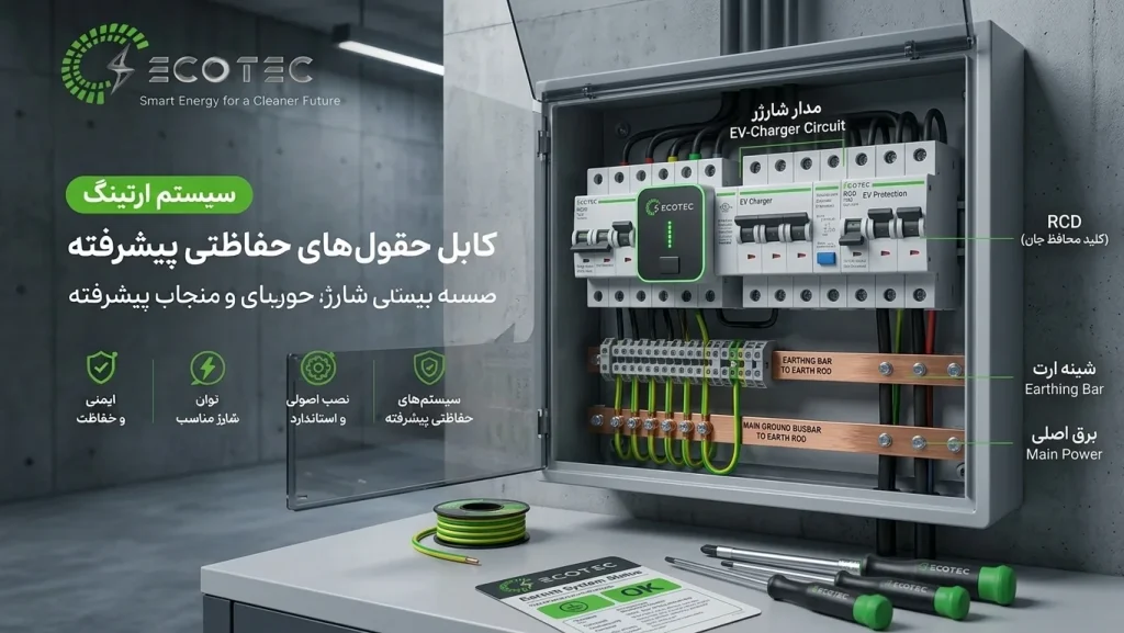 بررسی کلید محافظ جان و تابلو برق برای نصب ایمن شارژر خودرو برقی